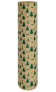 Printed Kraft Paper Green Christmas Trees 50cm * 100m