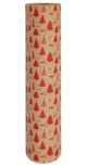 Printed Kraft Paper Red Christmas Trees 50cm * 100m