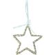 GREY OPEN HANGING STAR 20cm