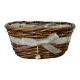 Willow Oval with Silver Ribbon & Bell 25cm 