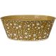 Gold Zinc Oval with White Stars 31cm 
