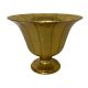 Gold Ribbed Footed Urn 29.5cm