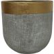 GOLD BAND 16cm CEMENT POT(12)