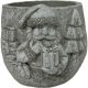 CEMENT FATHER CHRISTMAS POT(6)