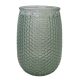 CLEAR HONEYCOMB VASE -14.8*14.8*19.3cm