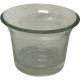 Clear Glass Fluted Tealight Holder 