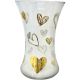 HAND TIE VASE WITH GOLD HEARTS -12.1*12.1*20cm