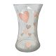 HAND TIE VASE WITH PINK HEARTS -12.1*12.1*20cm