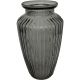 Grey Glass Urn Vase 11.4*20cm