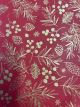 RED XMAS FOLIAGE KRAFT PAPER