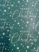 MERRY XMAS GREEN KRAFT PAPER