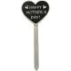 HAPPY MOTHER'S DAY CHALKBOARD HEART PICK -17.5*7*0.6cm