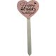 HAPPY MOTHER'S DAY PINK SCRIPT HEART PICK -17.5*7*0.6cm