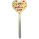 Happy Mother's Day Ivory Heart Pick 