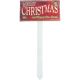 Merry Christmas Sign Pick 17.5*7.5cm