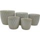 Ivory Stoneware Pot - 13.5*13.5*12.5cm