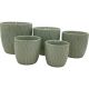 Sage Stoneware Pot - 13.5*13.5*12.5cm