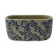 Blue Fleur Stoneware Oval -20*10.8*10.8cm