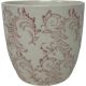 Pink Fleur Stoneware Pot 13.5*13.5*12.5cm