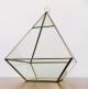 TER073 Silver Glass Terrarium Rhombus (XL)