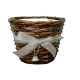 Willow Pot cover with Silver Ribbon & Bell