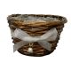 Willow Bowl with Silver Ribbon & Bell 19cm 