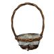 Willow Handled Bowl with Silver Ribbon & Bell 25cm 