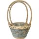 Sage & Natural Wicker Set of Two Round Handled 