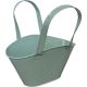 DUCK EGG RIBBED ZINC HANDBAG 21*13.5*13*23cm