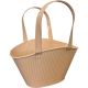 PEACH RIBBED ZINC HANDBAG 21*13.5*13*23cm