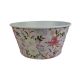 Floral Design Zinc Bowl  20cm  