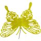 Yellow Velvet Butterfly Pick 