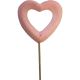 PINK OPEN HEART PICK -6.5*6*50cm