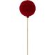 RED FELT BAUBLE PICK