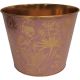 Pink & Gold Zinc Pot - 13.4*11.1*10.2cm