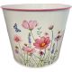 Wild Flower Zinc Pot -13.4*11.1*10.2cm