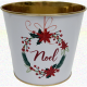 White Noel Zinc Pot 13.4*11cm