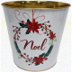 White Noel Zinc Pot 15.1*14cm