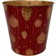 XMAS BAUBLE 22CM POT ZINC