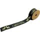 Black Merry Christmas Biodegradable Ribbon 