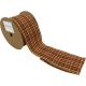 ORRANGE & BLACK CHECK RIBBON
