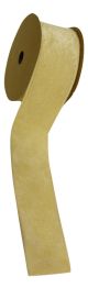 IVORY VELVET RIBBON ON ROLL(24